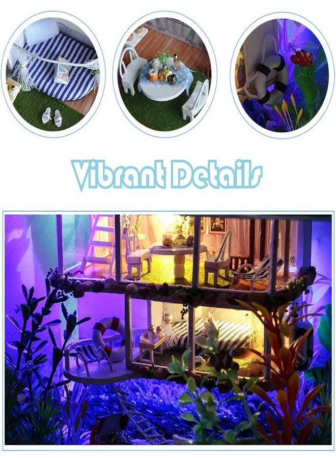 RHZN Miniature House Kit, Dollhouse Kit, Miniature Kit, DIY Mini House Building Kit for Adult, Holidays in Hawaii - Image 3